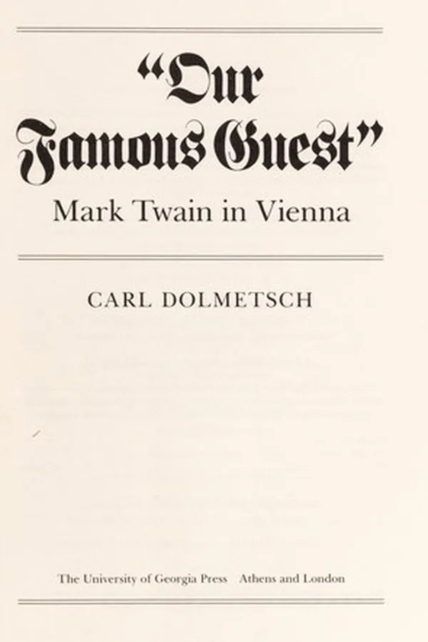 Capa de "Our famous guest"