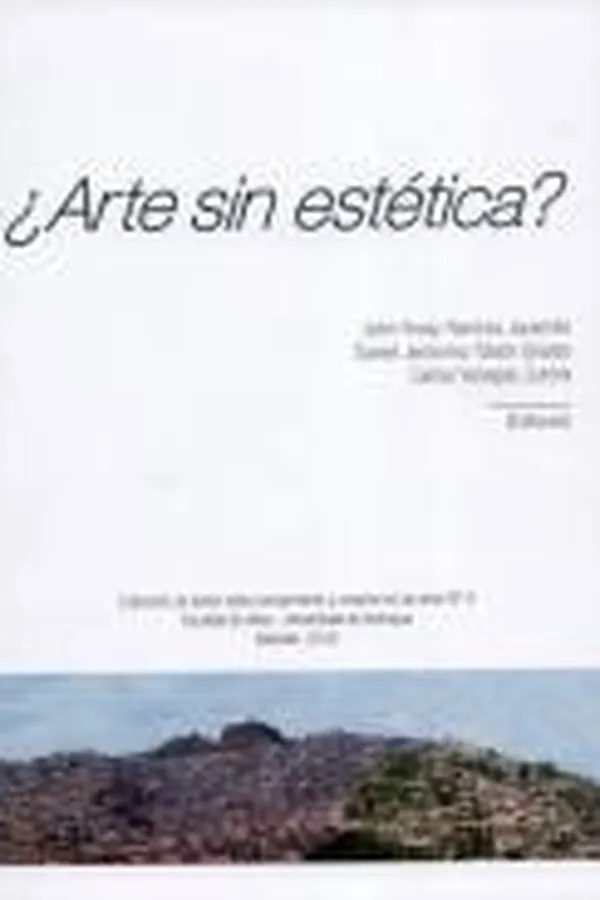 Capa de ¿Arte sin estética?