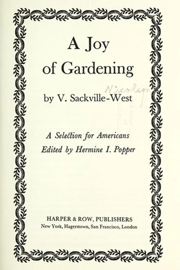 Capa de Joy of Gardening