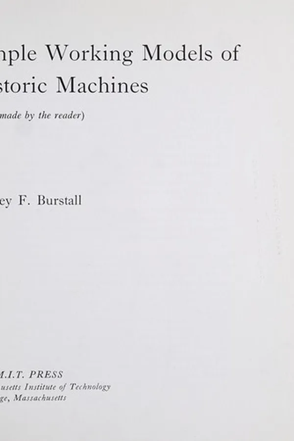 Capa de Simple working models of historic machines