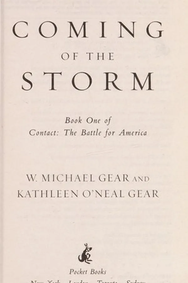 Capa de Coming of the Storm (Contact - The Battle for America #1)