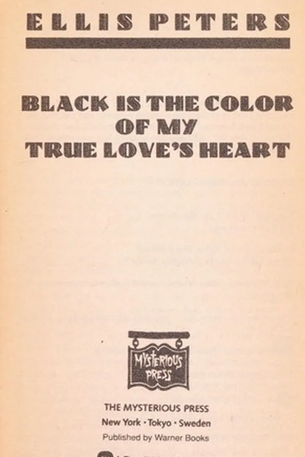 Capa de Black is the Colour of my True Love’s Heart