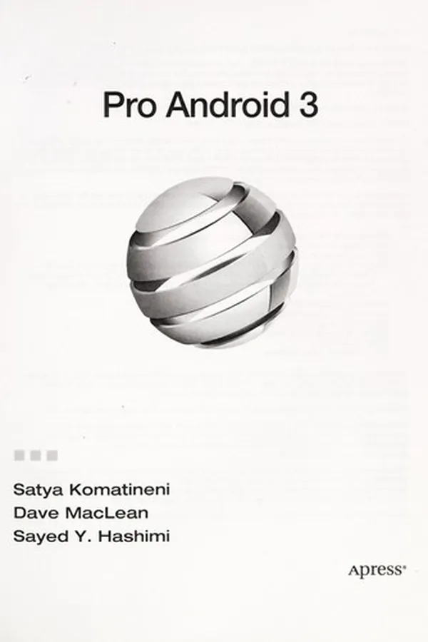 Cover of Pro Android 3