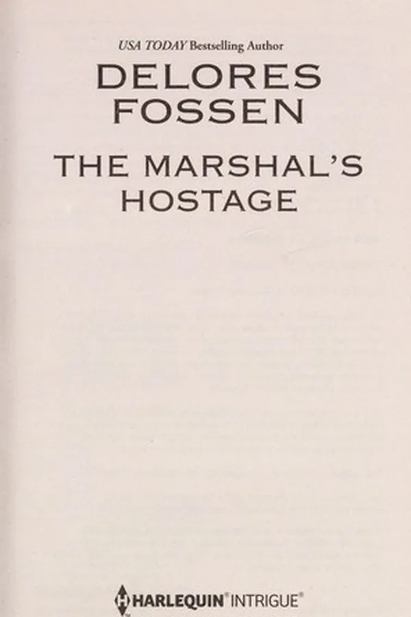 Capa de The marshal's hostage