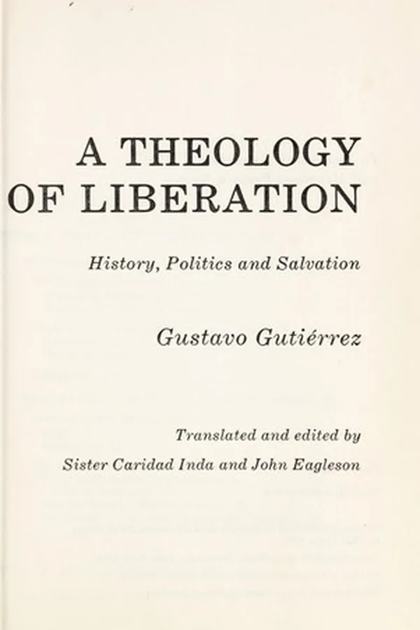 Capa de A theology of liberation: history, politics, and salvation