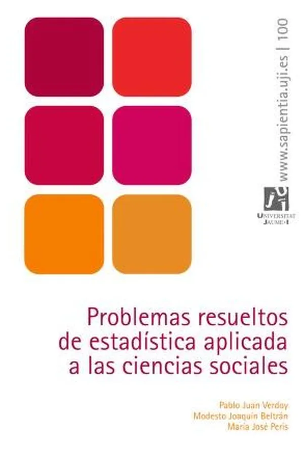 Capa de Problemas resueltos de estadística aplicada a las ciencias sociales
