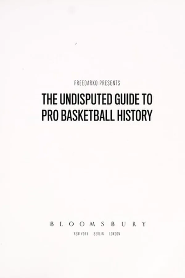 Capa de The undisputed guide to pro basketball history