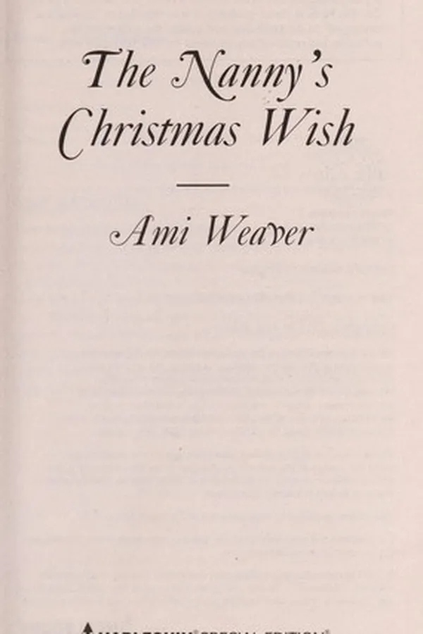 Capa de The nanny's Christmas wish