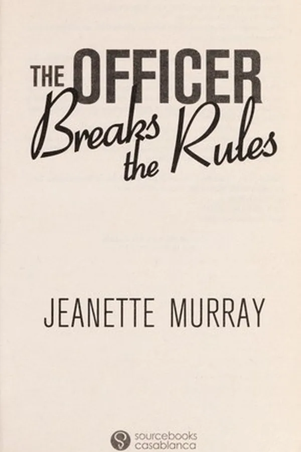Capa de The officer breaks the rules