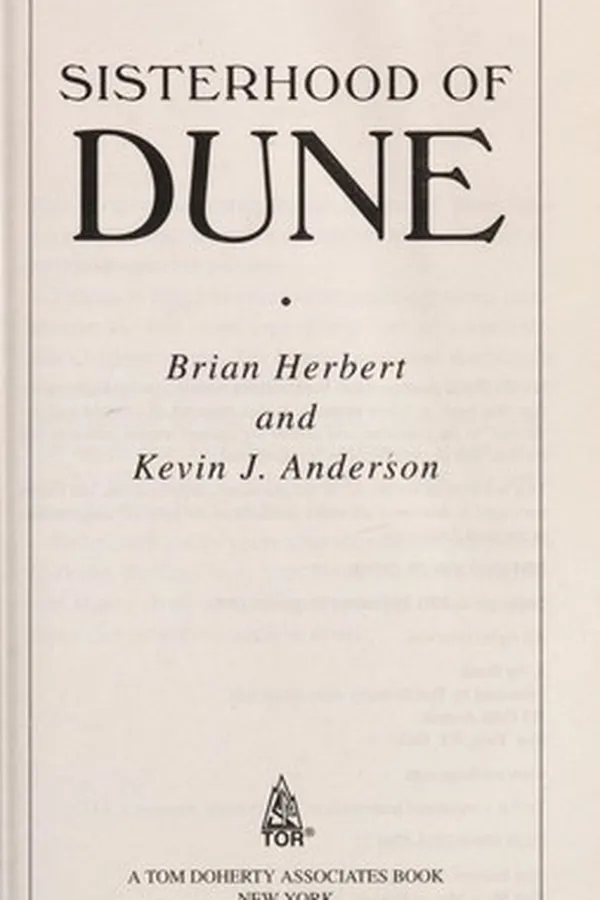 Capa de Sisterhood of Dune