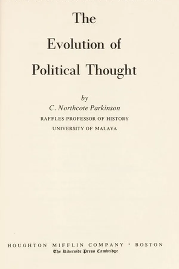 Capa de The evolution of political thought