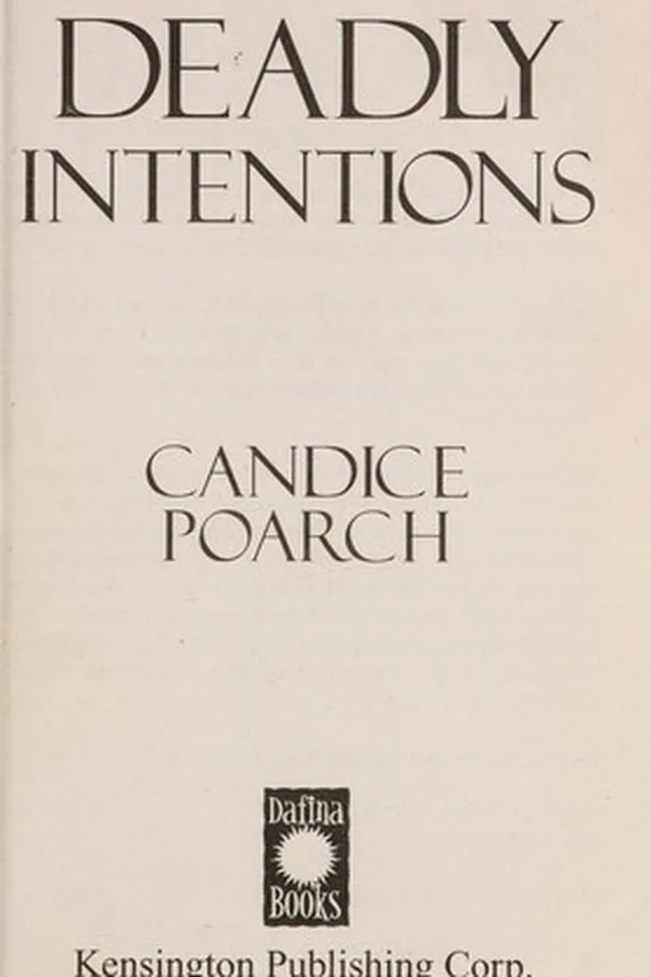 Capa de Deadly intentions