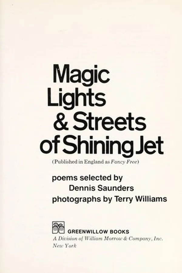 Capa de Magic lights & streets of shining jet : (published in England as Fancy free)