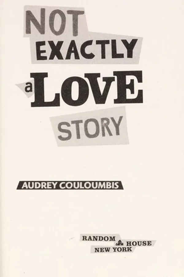 Capa de Not exactly a love story