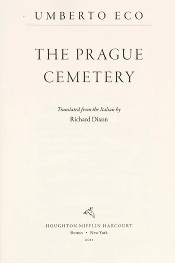 Capa de Il cimitero di Praga