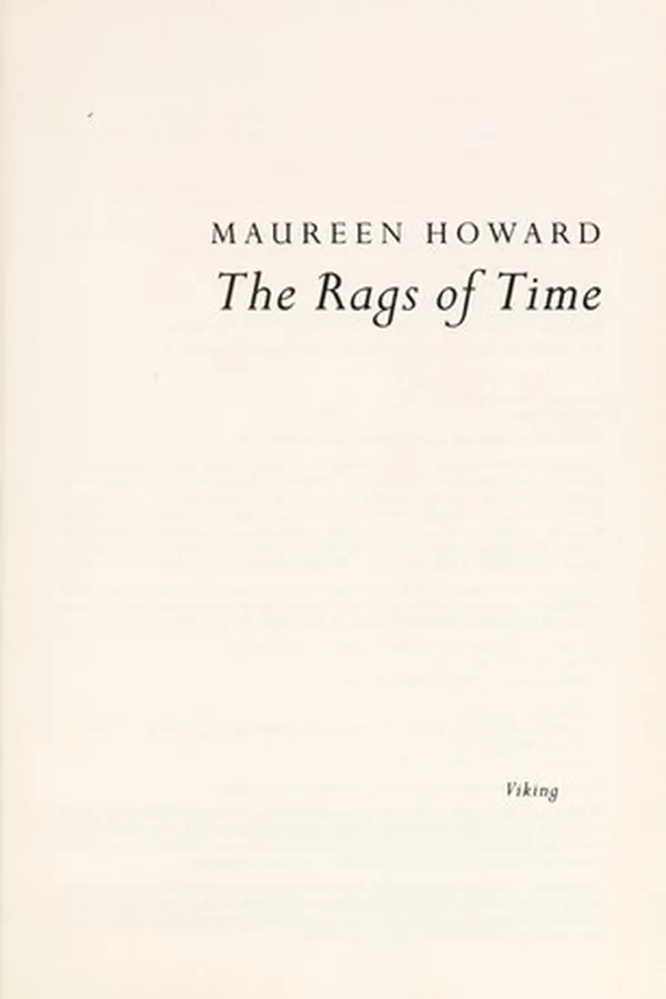 Capa de The rags of time