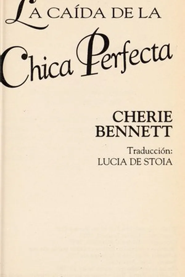 Capa de The fall of the perfect girl