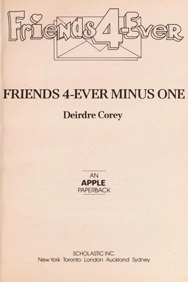 Capa de Friends 4-Ever Minus  (Friends-4-Ever, No 7)