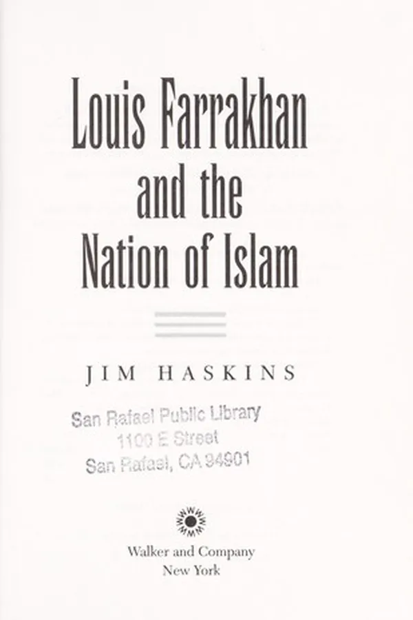 Capa de Louis Farrakhan and the Nation of Islam