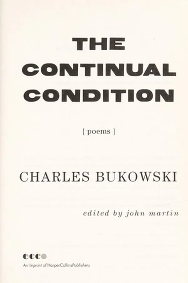Capa de The Continual Condition