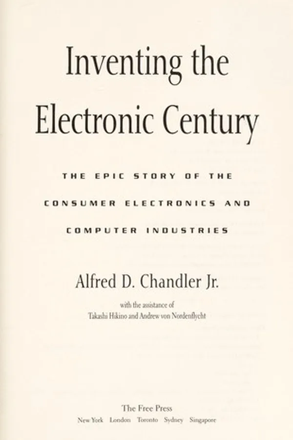 Capa de Inventing the electronic century