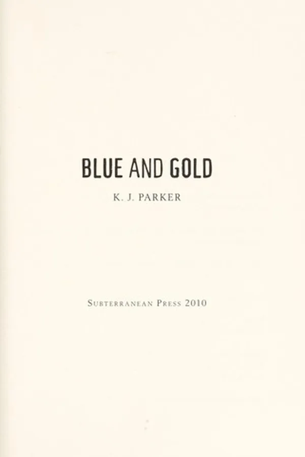Capa de Blue and gold