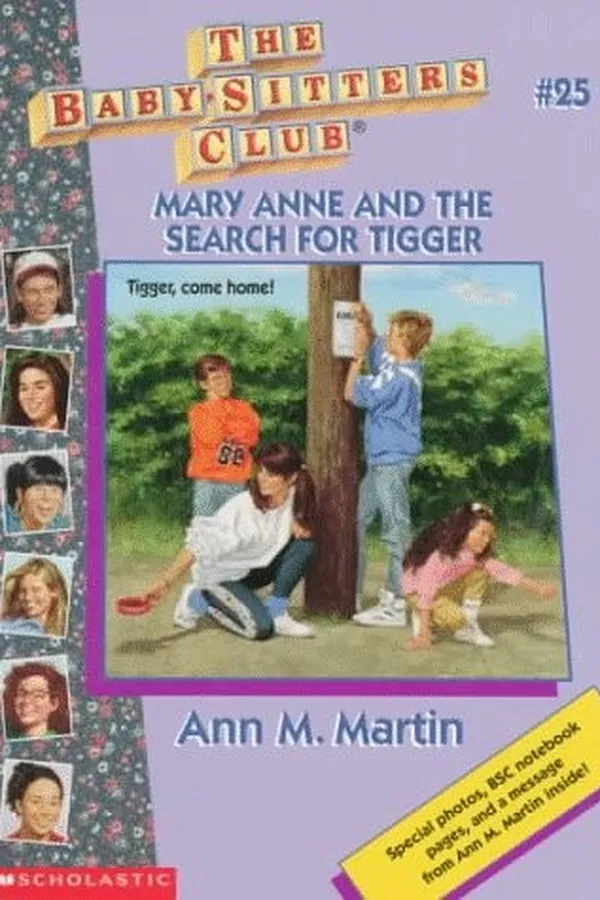 Capa de Mary Anne and the search for Tigger. (Baby-Sitters Club no.025)
