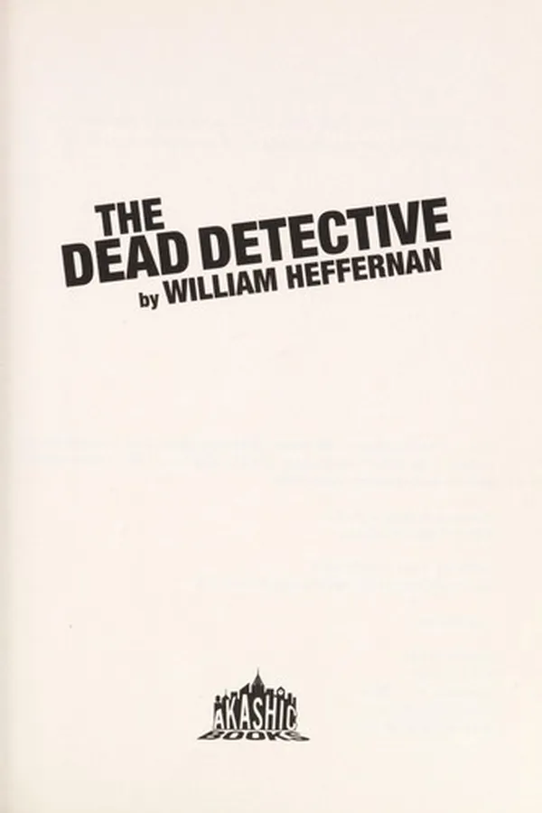 Capa de The dead detective