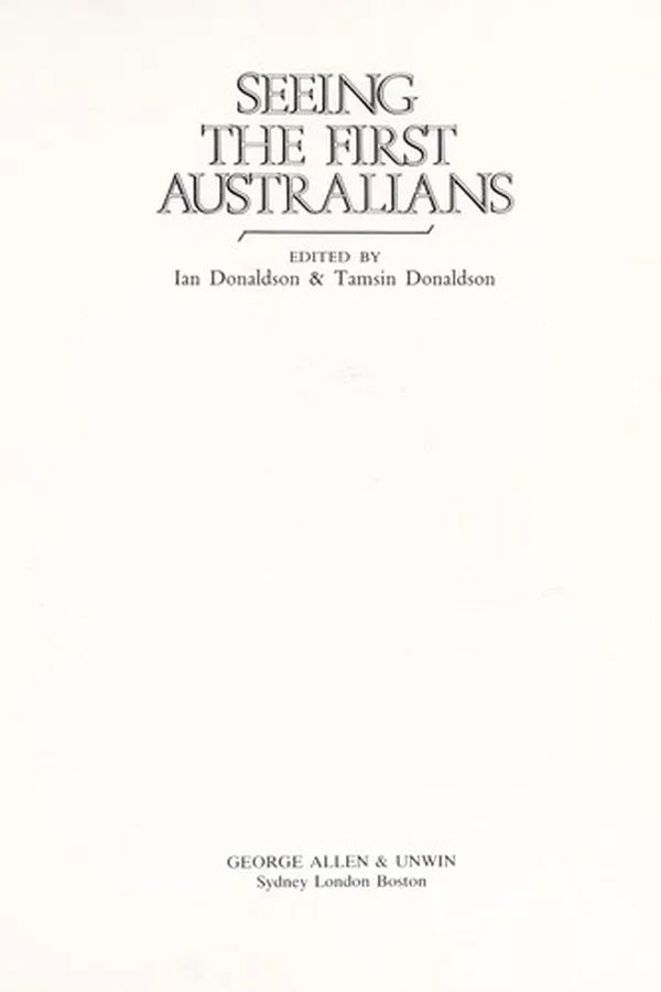 Capa de Seeing the first Australians