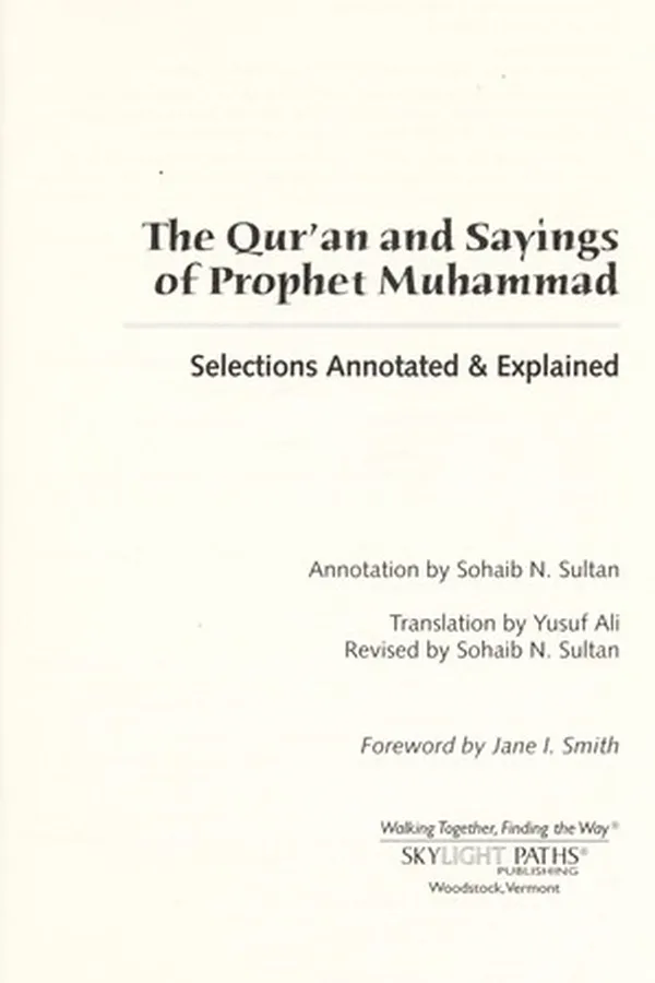 Capa de The Qur'an and Sayings of Prophet Muhammad