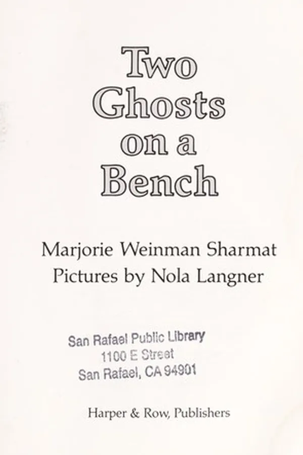 Capa de Two ghosts on a bench