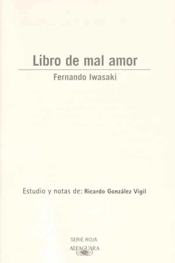 Capa de Libro de mal amor