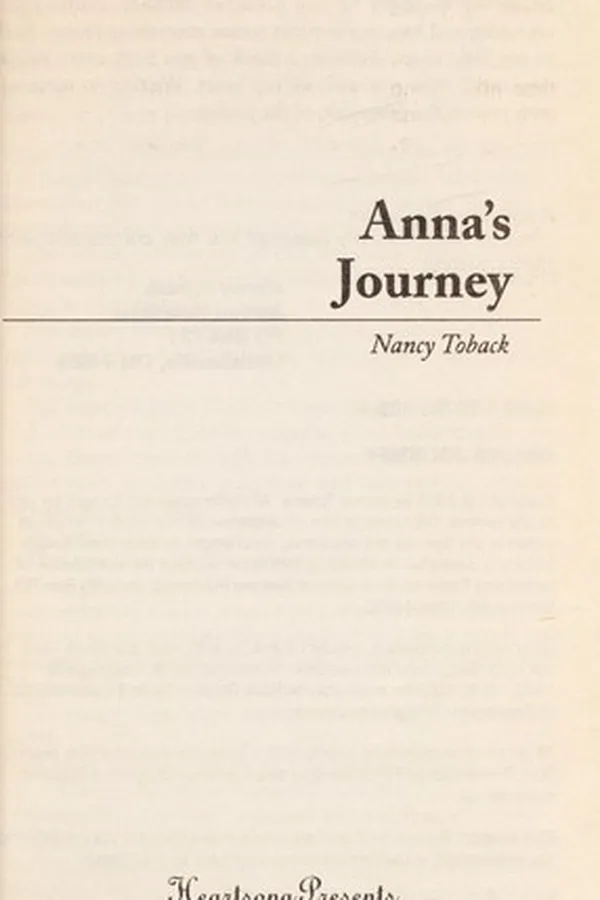 Capa de Anna's Journey (Heartsong Presents #714)