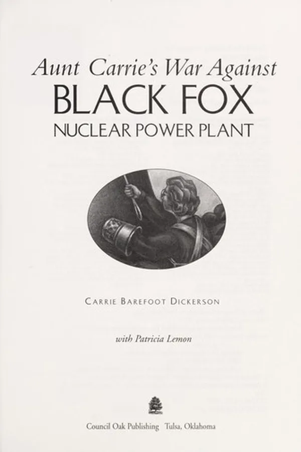 Capa de Aunt Carrie's war against Black Fox nuclear nower plant
