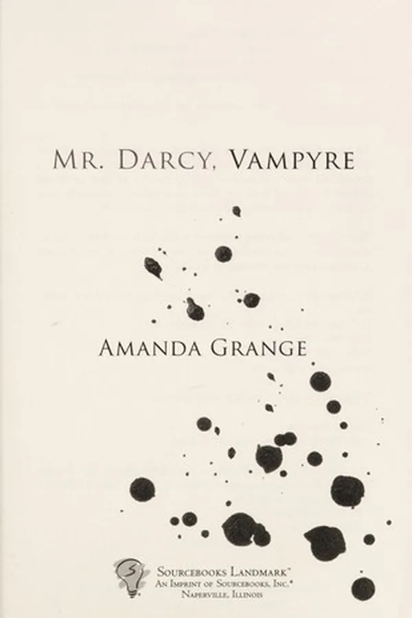 Capa de Mr. Darcy, vampyre