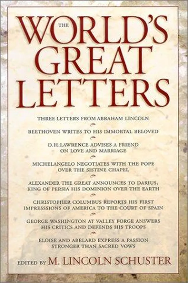Capa de A treasury of the world's great letters from ancient days to our own time
