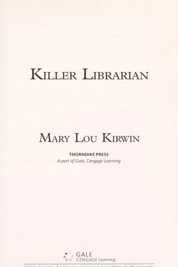 Capa de Killer Librarian
