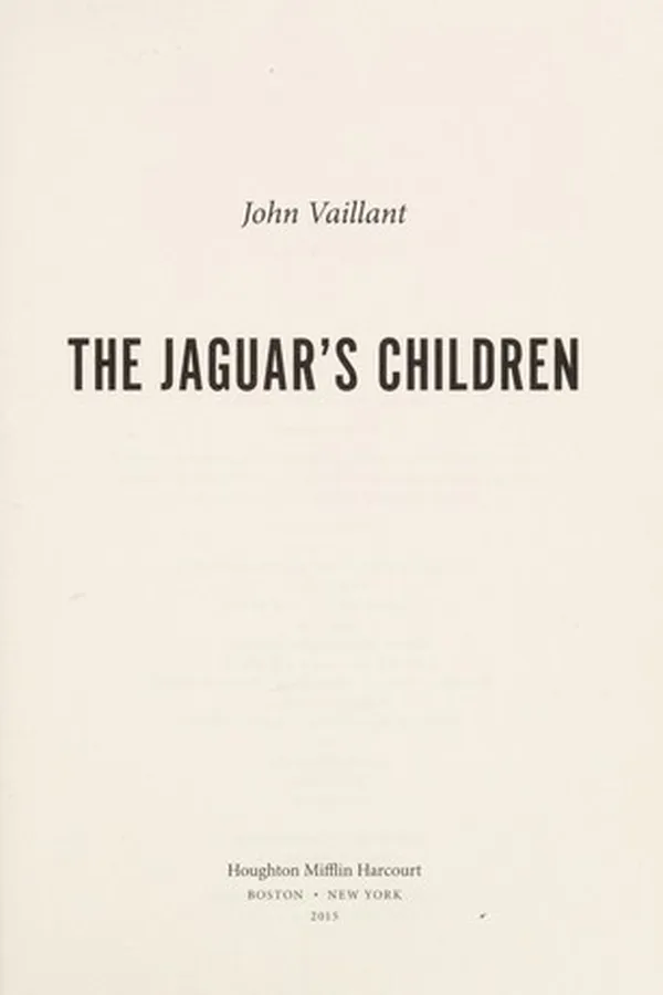 Capa de The jaguar's children