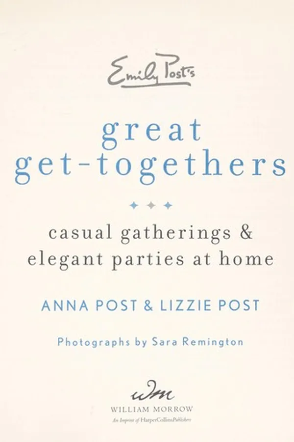 Capa de Emily Post's great get-togethers