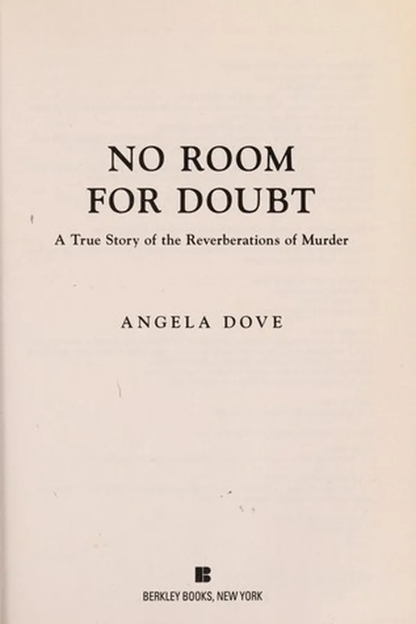 Capa de No room for doubt a true story of the reverberations of murder