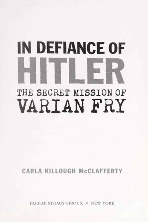 Capa de In defiance of Hitler