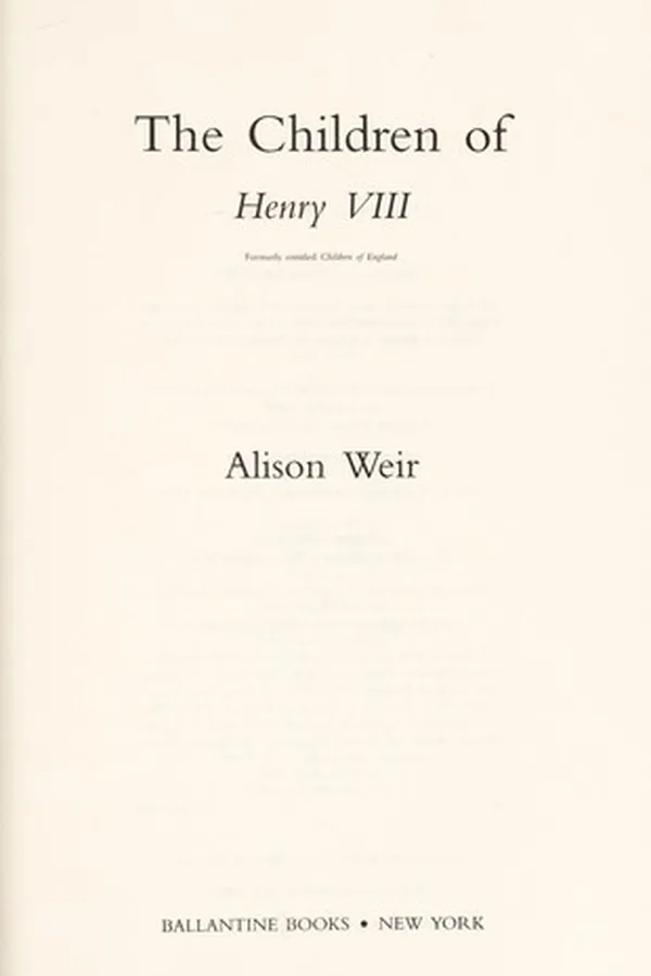 Capa de Children of Henry VIII