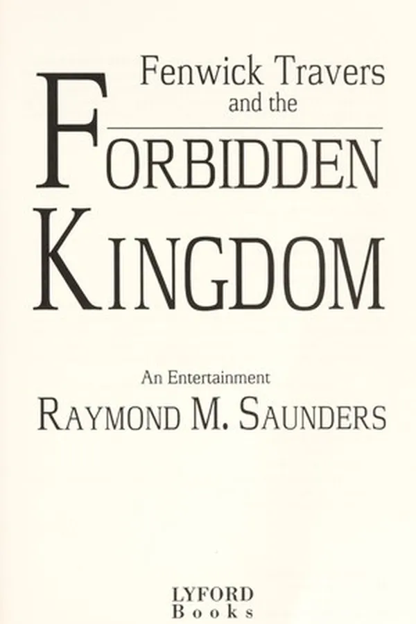 Capa de Fenwick Travers and the Forbidden Kingdom