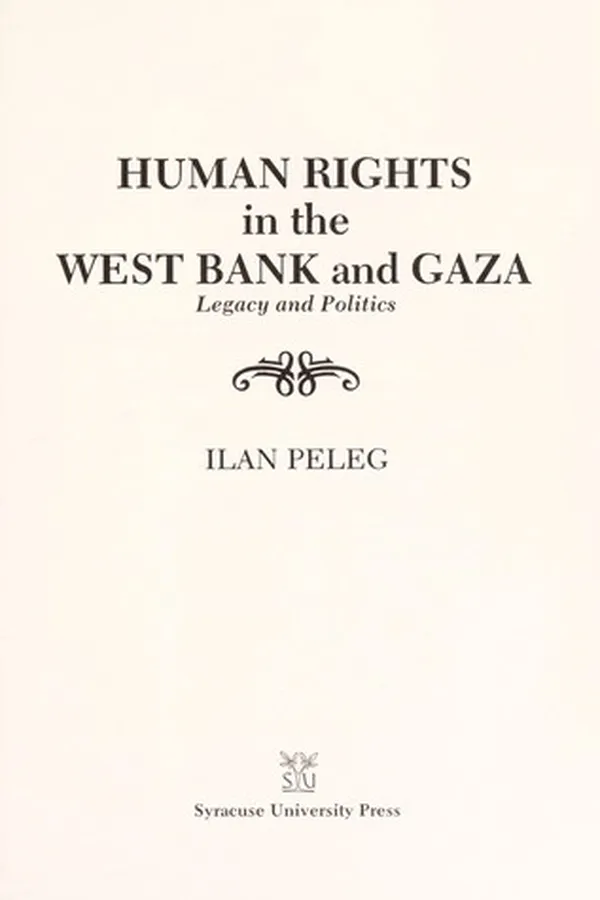 Capa de Human rights in the West Bank and Gaza