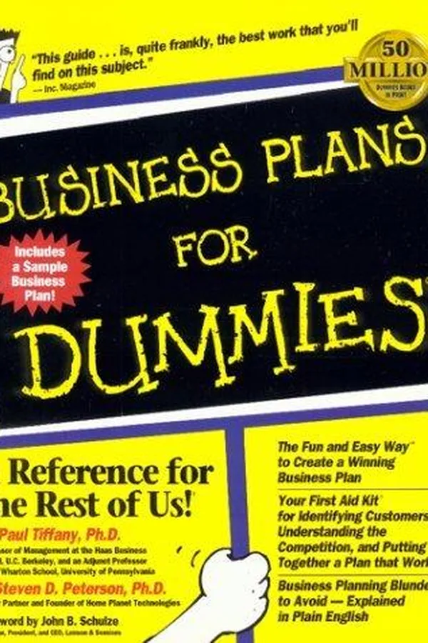 Capa de Business plans for dummies