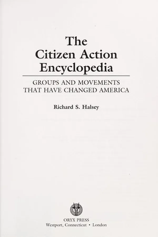 Capa de The citizen action encyclopedia