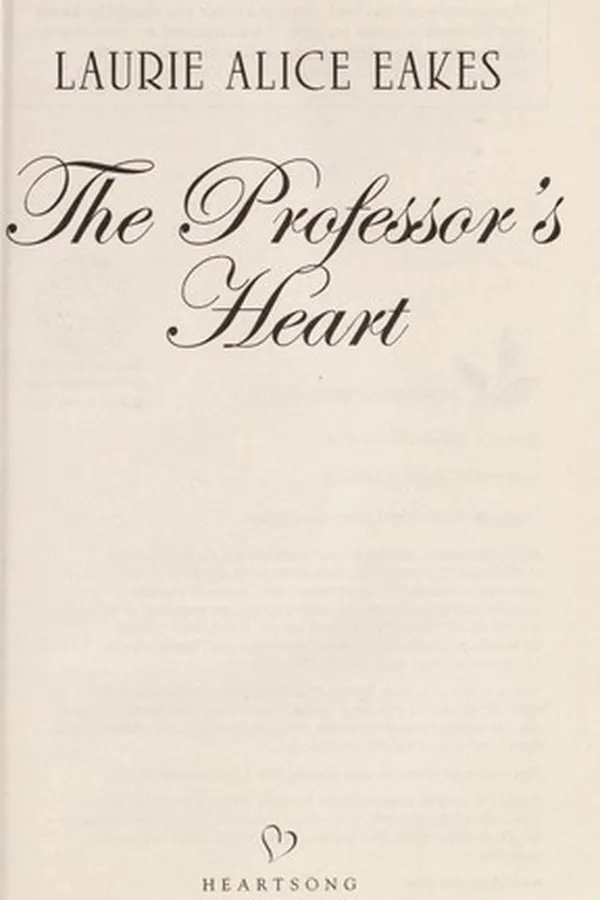 Cover of The professor's heart