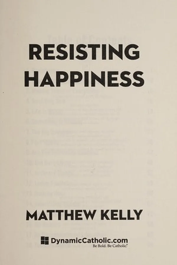 Capa de Resisting happiness