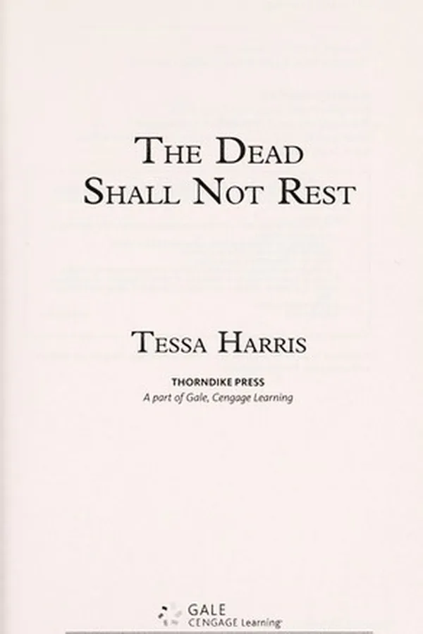 Capa de The dead shall not rest