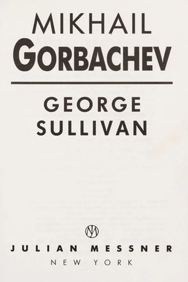 Capa de Mikhail Gorbachev
